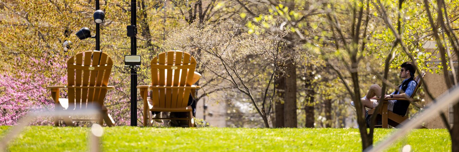 Green space on Drexel's campus