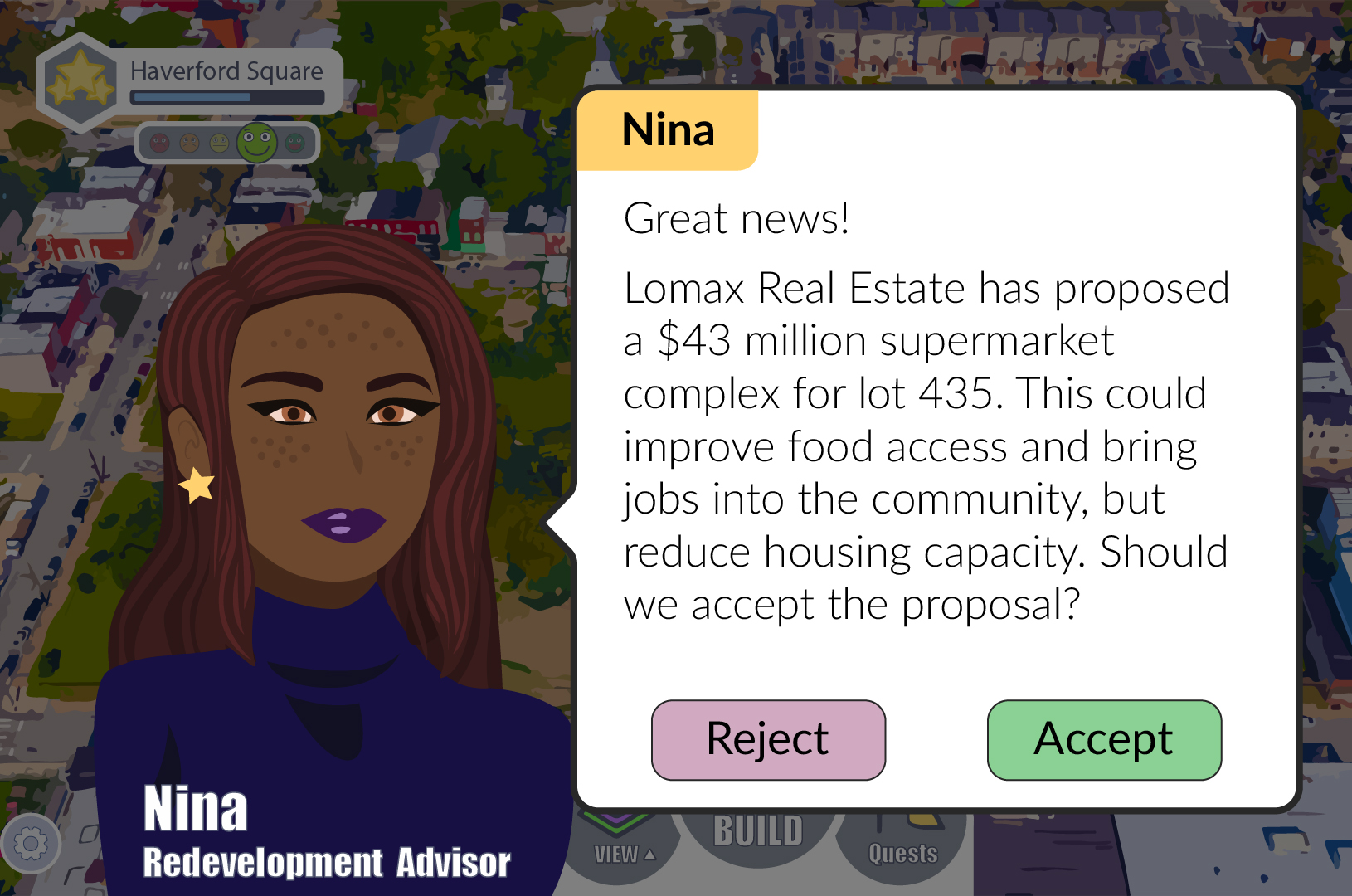 SIM-PHL game screen