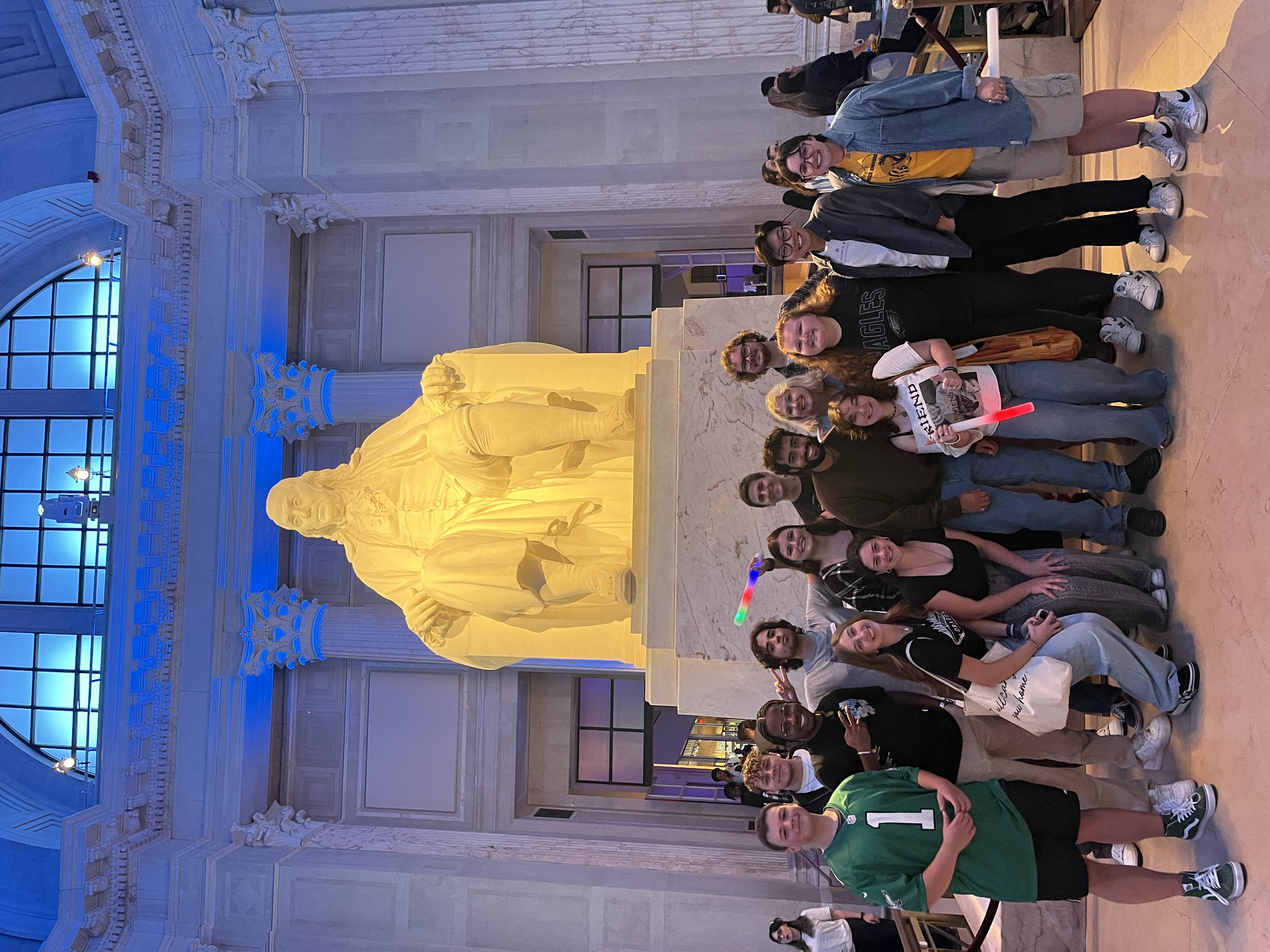 Students at the franklin institute