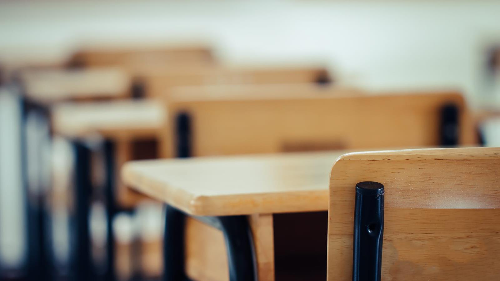 school desk stock