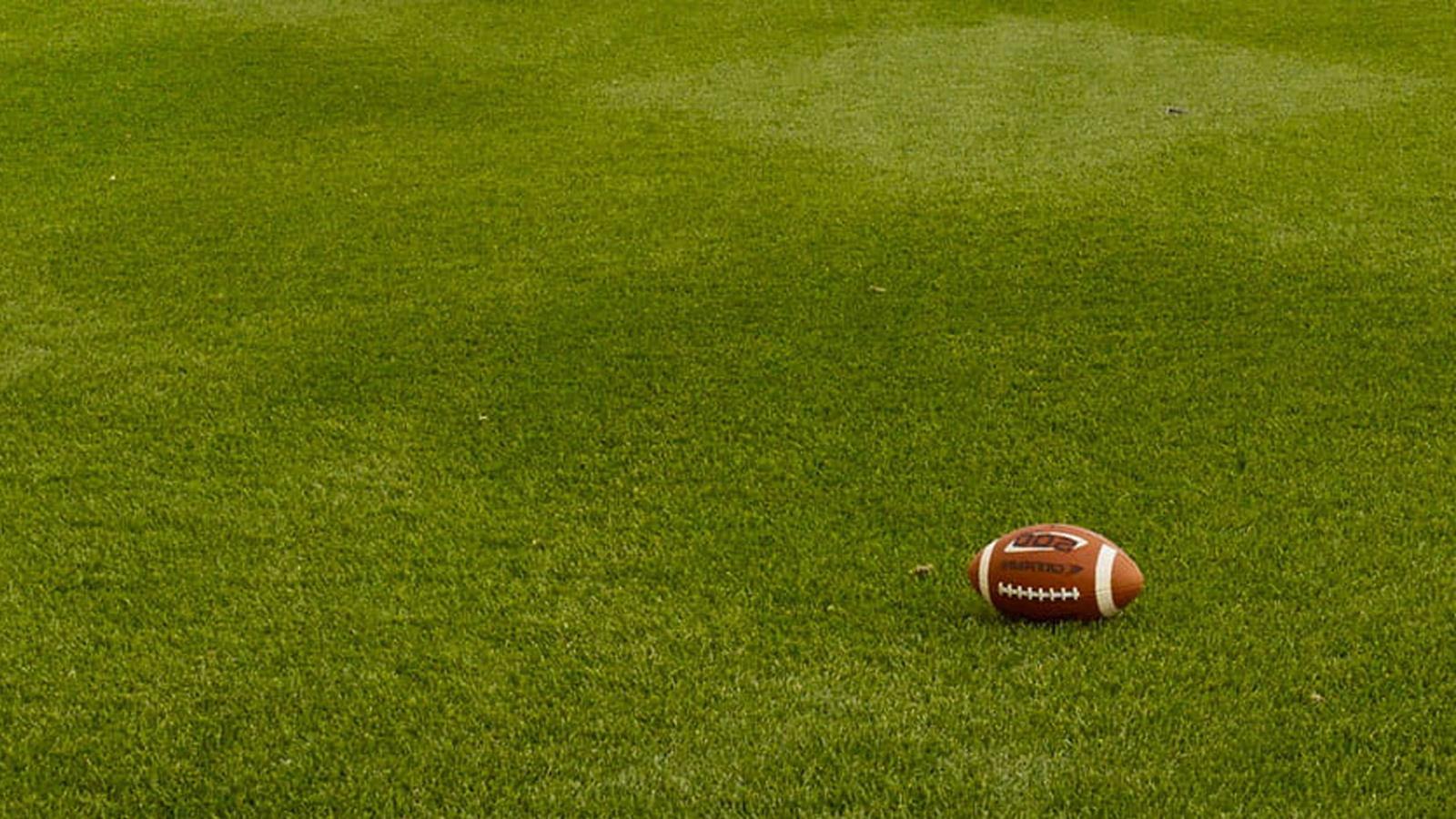 Football on a field